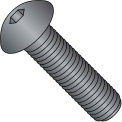 Button Socket Cap Screw, 3/8-16 x 1&quot;, Steel, Black Oxide, FT, UNC, 100 Pack