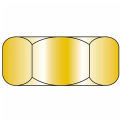 Finished Hex Nut, 5/16-18, Carbon Steel, Zinc Yellow, UNC, Grade 8, 100 Pack