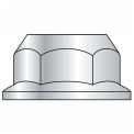 Serrated Hex Flange Nut, 1/4-20, Zinc, Case Hardened Steel, UNC, 100 Pack