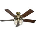 Hunter Fan 53063 Studio Series&#174; 52&quot; Indoor Ceiling Fan Antique Brass