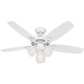 Hunter Fan 52105 Builder Small Room 42&quot; Indoor Ceiling Fan Snow White