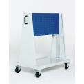 Perfo-Tool Trolley, 1 Perfo Panels - Louvered Panel, 39x18x47&quot;