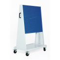 Perfo-Tool Trolley, 2 Perfo Panels/Side, 39x18x63&quot;