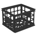 Sterilite 16929006 Storage Crate - Black 15-1/4&quot;L x 13-3/4&quot;W x 10-1/2&quot;H - Pkg Qty 6