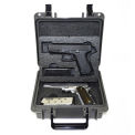 Multifit&#8482; Dual Pistol Case, Watertight, 10-11/16&quot;x9-3/4&quot;x4-13/16&quot; Gray