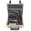 Multifit&#8482; Dual Pistol Case, Watertight, 10-11/16&quot;x9-3/4&quot;x4-13/16&quot; Tan