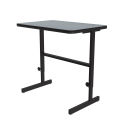 Correll Adjustable Standing Height Workstation, Gray Granite, 36&quot;L x 24&quot;W x 34&quot; to 42&quot;