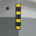Heavy Duty Corner Guard, Rounded, 31&quot;L, Yellow/Black