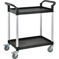 High Capacity 2 Shelf Utility Cart, 440lb Cap, 26"L x 17"W x 37"H