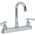 Krowne Royal Series 8&quot; Center Deck Mount Faucet, 3-1/2&quot; Gooseneck Spout, 15-525L