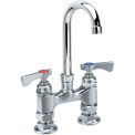 Krowne Royal Series 4&quot; Center Raised Deck Mount Faucet, 3-1/2&quot; Gooseneck Spout, 15-425L