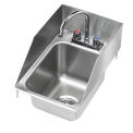 Krowne 12&quot; x 18&quot; Drop-In Hand Sink with Side Splashes, 5&quot; Deep Bowl, HS-1225