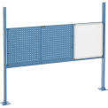 18"W Whiteboard and 36"W Pegboards Mounting Kit for 60"W Workbench - Blue
