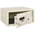 Hotel Safe Electronic Lock w/Card Slot, Keyed Differently, Off White, 18&quot;Wx15&quot;Dx9&quot;H