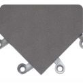 Wearwell ErgoDeck Smooth Solid, Charcoal, 18 x 18 x 7/8, 10/Pk