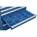 2-4/5&quot;H Metal Divider Kit, For Modular Drawer Cabinet 4&quot;Hx36&quot;Wx24&quot;D, Blue