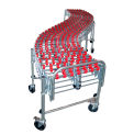 NestaFlex&#174; 22614024N Flexible Conveyor - Poly Skate Wheels - Nylon Bushings 226 Lb. per ft.