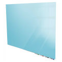 Ghent&#174; Aria 4'W x 4'H Magnetic Glass White Board - Blue