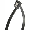 8&quot; Self-Cutting Cable Ties, Black, 50lb, 50/pk, 2&quot; Max Dia, Twist Tail