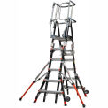Little Giant Fiberglass Compact Safety Cage Ladder, 6-10&#39; Type 1AA - 19506-244