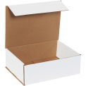 12&quot;x9&quot;x4&quot; Corrugated Mailer, White - Pkg Qty 50