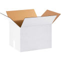 16&quot; x 12&quot; x 12&quot; Corrugated Boxes, White - Pkg Qty 25