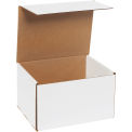 10&quot;x8&quot;x6&quot; Corrugated Mailer, White - Pkg Qty 50