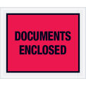 Full Face Envelopes, &quot;Documents Enclosed&quot;, Red, 10 x 12&quot;, 500/Case, PL437
