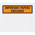 Panel Face Envelopes, &quot;Important Papers Enclosed&quot;, Orange, 10 x 12&quot;, 500/Case, PL449