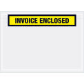 Panel Face Envelopes, &quot;Invoice Enclosed&quot;, Yellow, 7-1/2 x 5-1/2&quot;, 1000/Case, PL528