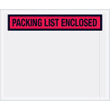 Panel Face Envelopes, &quot;Packing List Enclosed&quot;, Red, 10 x 12&quot;, 500/Case, PL435