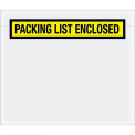 Panel Face Envelopes, &quot;Packing List Enclosed&quot;, Yellow, 6 x 7&quot;, 1000/Case, PL490