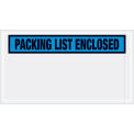 Panel Face Envelopes, &quot;Packing List Enclosed&quot;, Blue, 5-1/2 x 10&quot;, 1000/Case, PL431