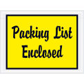 Full Face Envelopes, &quot;Packing List Enclosed&quot;, Yellow, 4-1/2 x 6&quot;, 1000/Case, PL486