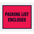Full Face Envelopes, &quot;Packing List Enclosed&quot;, Red, 10 x 12&quot;, 500 Pack, PL430