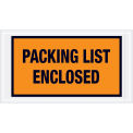 Full Face Envelopes, &quot;Packing List Enclosed&quot;, Orange, 5-1/2 x 10&quot;, 1000/Case, PL426