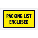 Full Face Envelopes, &quot;Packing List Enclosed&quot;, Yellow, 5-1/2 x 10&quot;, 1000/Case, PL425