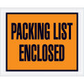 Full Face Envelopes, &quot;Packing List Enclosed&quot;, Orange, 4-1/2 x 5-1/2&quot;, 1000/Case, PL10