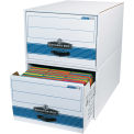 Stor/Drawer Steel Plus File Storage Drawer, 24" x 15" x 10" White/Blue, FSB720 - Pkg Qty 6