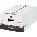 File Storage Box, Legal 24&quot;L x 15&quot;W x 10-1/2&quot;H, White, FSB680