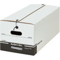 File Storage Box, Letter 24&quot;L x 12&quot;W x 10-1/4&quot;H, White, FSB640