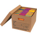 Economy File Storage Box w/Lid, Letter/Legal 15&quot;L x 12&quot;W x 10&quot;H Kraft, FSB300