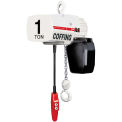 Coffing JLC Electric Chain Hoist With Chain Container, 1 Ton Cap., 20 Ft. Lift, 115/230V, 16 Fpm