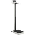 Digital Physician Scale with Height Rod, 600 Lbs Capacity, 11-1/2&quot;L x 24-5/16&quot;W x 51-1/2&quot;H