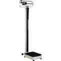Physician Beam Scale with Height Rod, 450 Lbs Capacity, 10-7/8&quot;L x 20-7/8&quot;W x 58-7/16&quot;H