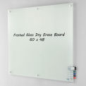 Global Industrial 60&quot;W x 48&quot;H Frosted Glass Dry Erase Board
