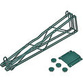 Nexel 21&quot; Double Arm Fixed Wall Bracket, Green Epoxy Finish