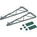 Nexel 18" Single Arm Fixed Wall Bracket (Pair), Green Epoxy Finish