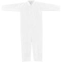 Disposable Microporous Coverall, Open Wrists/Ankles, White, Large, 25/Case