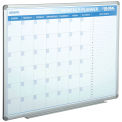 Global Industrial 48"W x 36"H Magnetic Dry Erase Calendar Board